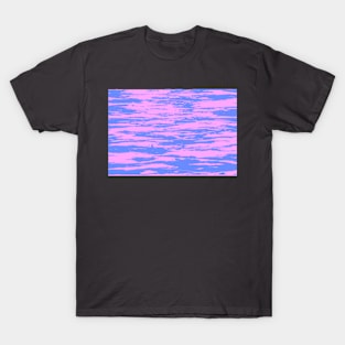 Walking By the Seaside Landscape Grunge Abstract Lines Japanese Beach T-Shirt